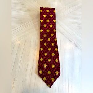 Gianni Versace Vintage 100% Silk Signature Medusa head Necktie